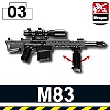 M83 Sniper Rifle (Black) - Custom Minifigure Piece