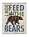 Stupell Home Décor Don't Feed The Bears Wall Plaque Art, 10 x 0.5 x 15, Proudly Made in USA
