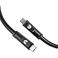 Cummins CMN4703 4 Foot USB-C to C Cable for Charging Android Devices Rugged Steel Charging Cord