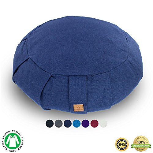 Buckwheat Zafu Therapeutic Meditation Cushion Yoga Pillow Round