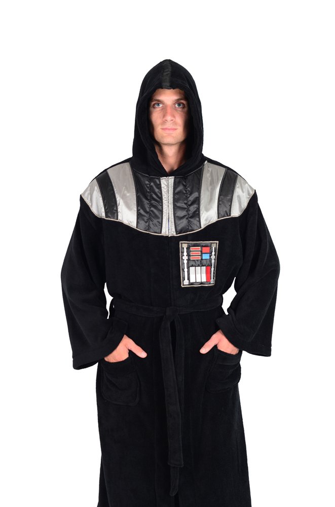 Star Wars Darth Vader Fleece Hooded Dressing Gown, Noir, One size