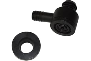 Inline Tube Compatible with 1964-78 GM (All Models) Booster Check Valve (Black) w/Grommet 2pc