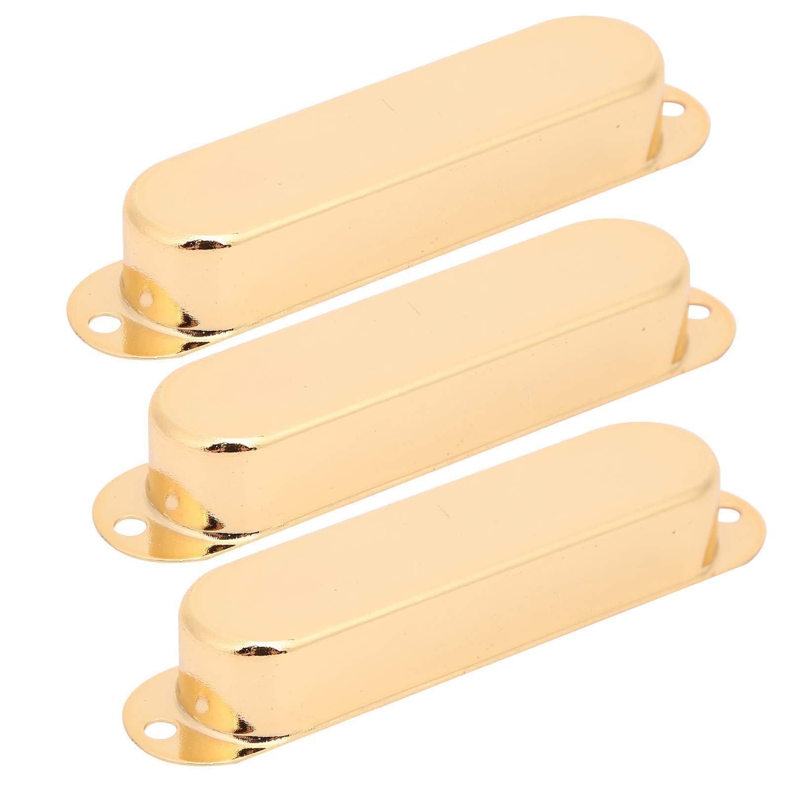 3Pcs Closed Pickup Cover, Brass Pickup Covers Closed Electric Guitar Single Coil Pickup Cover Closed Brass Single Coil Pickup Covers Guitar Pickup Covers for Electric Guitar (#3)