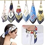 ZIQIAN 6 pcs Women's Silky Fashion Small Square Satin Scarf Mixed Neck Head Scarf Set 19.7" x 19.7" ZIQIAN 6 pcs Women's Silky Fashion Small Square Satin Scarf Mixed Neck Head Scarf Set 19.7" x 19.7"