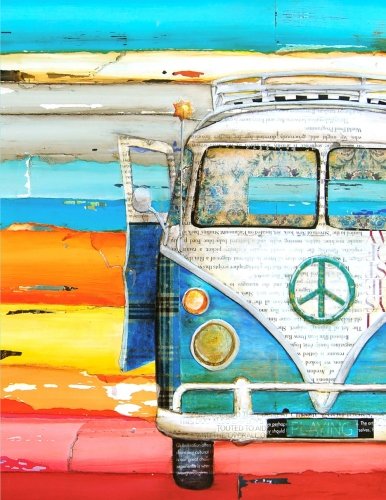 Vw Bus Notebook: Playing Hooky -Volkswagen Bus Art by Danny Phillips, Composition Book, wide-ruled lining, 8.5 x 11 inches (Inspired Notebooks) (Volume 5)