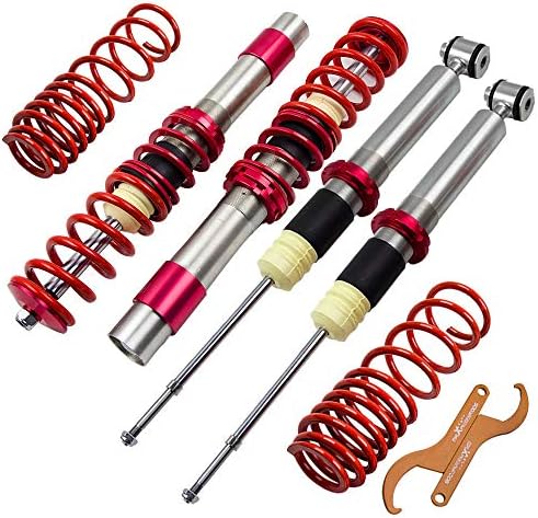 Coilovers Shock Absorbers for Street Use 1996-2003 BMW 5 Series E39 Sedan 520i 523i 525i 528i 530i 535i, Not for Wagon or M5 Model - Red
