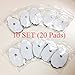 20 Massage Replacement Pads Home Clever Comfortable Sticky Pads Self Adhesive, Easy to Apply, Conductive, Excellent Quality Total 20 Pads 10 Sets (2 Pads/Set)