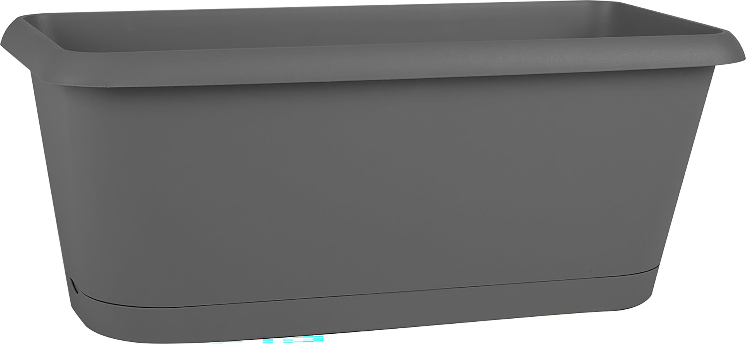 EDA Plastiques Jardiniere Chorus Chorus, 30 cm, anthracite, 30x12x11,4 cm, SX20, 13528 G. ANT