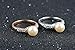 Angelady® 18k Rose Gold Plated Pear Ring for Women Best Gifts Idea (Available in Sizes 6 7 8)