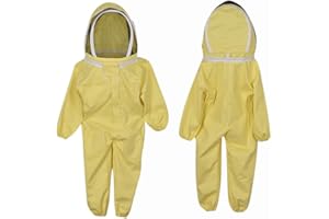 Beekeeping Suits for Kids,Breathable Beekeeper Outfit,Kids Full Body Ventilated Beekeeping Suits for Children (L)