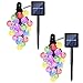 Icicle 2 Pack Solar String Lights, 20ft 30 LED Solar Bubble Globe Lights, Fairy Lighting for Indoor/Outdoor, Patio, Lawn, Garden, Wedding, Party, Christmas Decorations(Multi-Color)