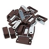 Small Magnetic Door Catches Brown Cupboard Wardrobe Cabinet Catch Pack Of 20
