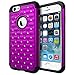 iPhone 6 Case, Cimo [Shockproof] Apple iPhone 6 Case Heavy Duty Shock Absorbing Hybrid Stud Rhinestone Bling Dual Layer Protection Cover for Apple iPhone 6 (4.7) - Purple