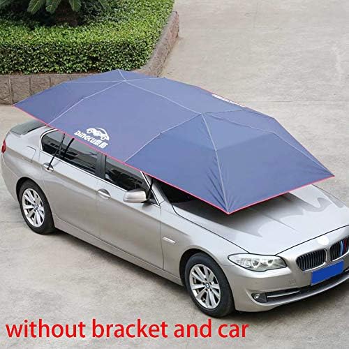 Car Awning Tent Cloth Sunshade Umbrella Universal Windproof Cover Auto Vehicle Tent Oxford Cloth,Protect from Dust, Acid Rain, Bird Dropping(L,Navy Blue)