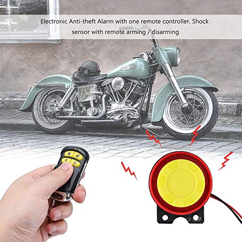 Motorcycle Lock Alarm System with Remote Control Anti Theft Horn Warner Security System - Thumbnail 5
