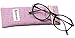 SOOLALA Womens Fashion Designer Diamond Cut Edge Oval Frame Reading Glasses