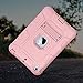 ULAK Case for iPad mini 1 2 3, Three Layer Heavy Duty Shockproof Protective Case with Kickstand for iPad mini 2 Case 1st 2nd 3rd Generation (Rose Gold)