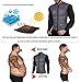 CtriLady Men's Best Neoprene Wetsuit Jacket Front Zipper Long Sleeves Workout Tank Top for Swimming Snorkeling Surfing (Grey, S)