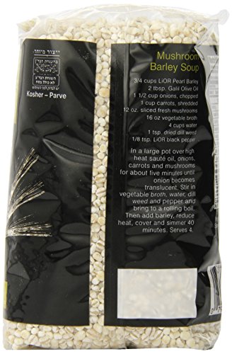 Lior All Natural Pearl Barley, 17.6 Ounce (Pack of 12)