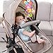 Dmeixs Hanging Stroller Toys, Infant Teether Toys Squeaker Crinkly Ear,Baby Stroller Toys Colorful Car Seat Rattle Toys,Rabbit Toys Stroller,Car Seat,Infant Bed