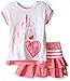 adidas Toddler Girls' Top and Skort Set, White, 4T