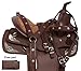 AceRugs 10″ 12″ 13″ Synthetic Western Youth Kids SEAT Quarter Horse Saddle TACK PAD Headstall REINS Breast Collar Set (Brown, 13)thumb 2