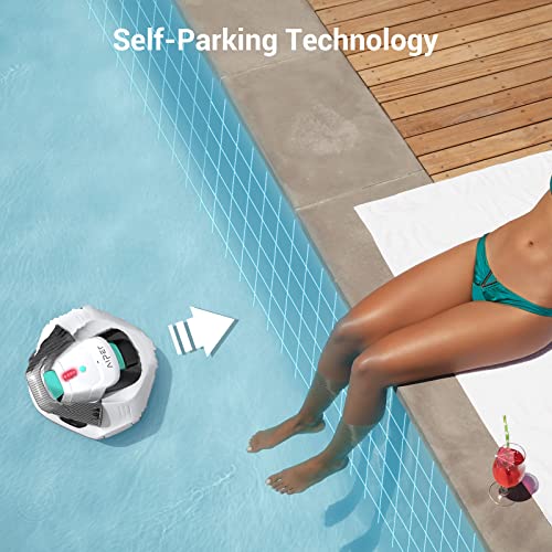 AIPER Cordless Robotic Pool Cleaner, Pool Vacuum with DualDrive Motors, SelfParking Technology