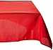 LinenTablecloth Polyester Tablecloth 90-Inch By 132-Inch, Red