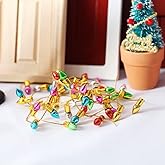 SXFSE Dollhouse Decoration Accessories, 1:12 Dollhouse Miniature Mini String Neon Lights Christmas Decor(Not Light)