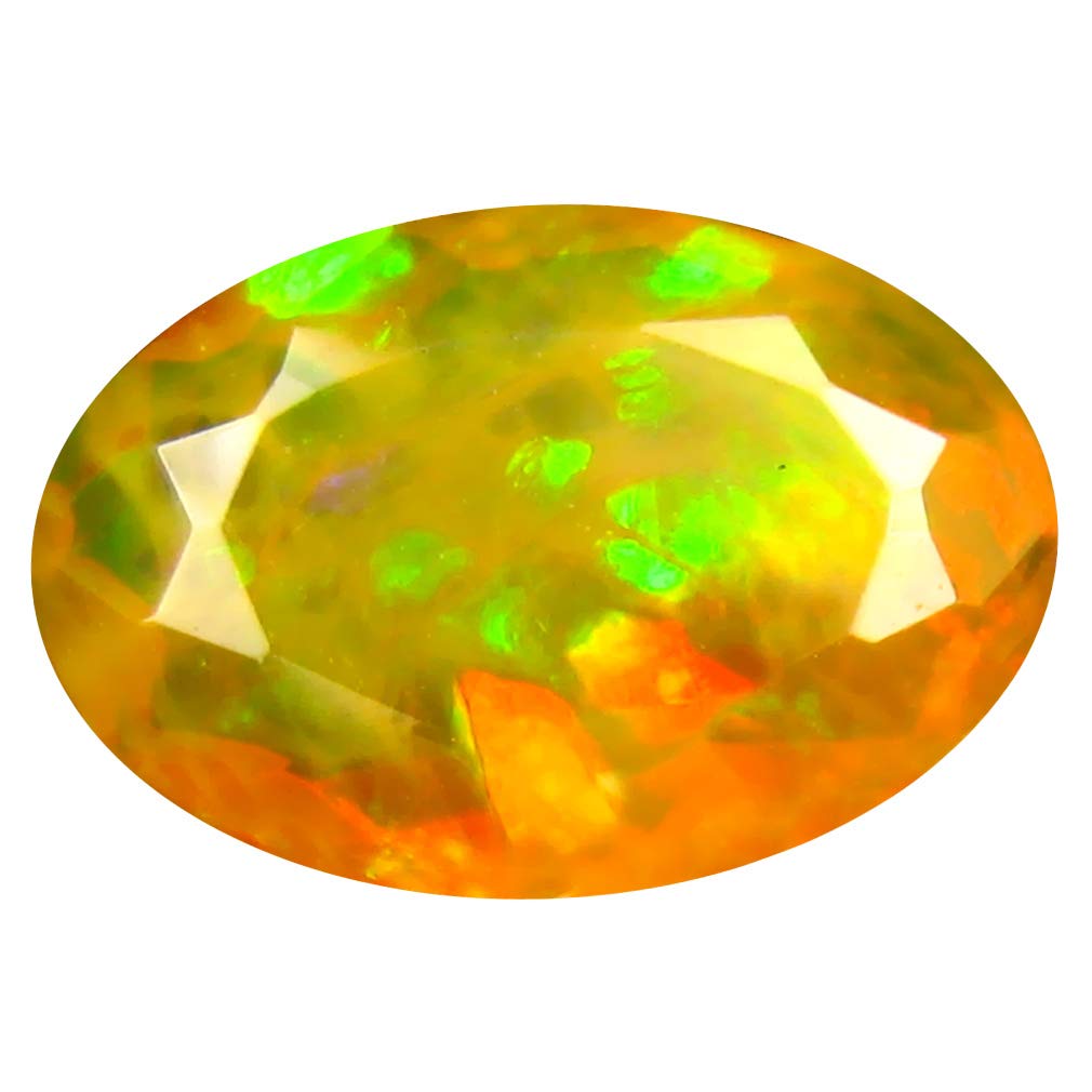 1.65 ct Oval Cut (11 x 8 mm) Un-Heated Transparent Quality Ethiopian Welo Rainbow Opal Natural Loose Gemstone