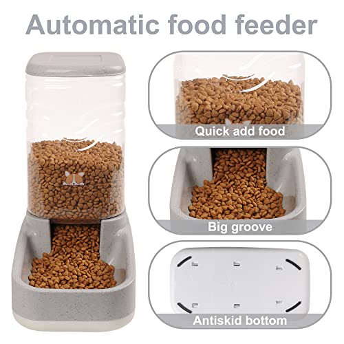 ELEVON Automatic Dog Cat Gravity Food and Water