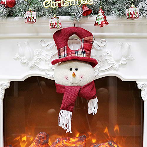Hot Sale!UMFun Cute Christmas Santa Door Knocker Claus Ornament Festival Party Xmas Tree Hanging Decoration (B)