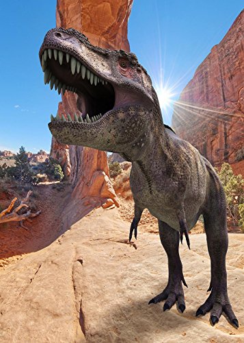 Tang Jie Photography Backdrops 3D Cartoon Dinosaurs Photo Studio Prop Booth Background Party Decoration Supplies Vinyl 5x7FT tj019