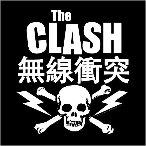 Sourpuss Brand - The Clash - Japanese Skull & Crossbones with Logo - Cotton Bandana