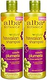 Alba Botanica Hawaiian Replenishing Hair Wash - Plumeria - 12 oz - 2 pk