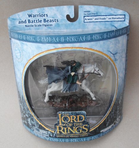Lord of the Rings Armies of Middle Earth Arwen and Frodo on Horseback Figure 1/24 Scale