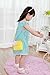 Hosaire Girl Bag Plush Flower Mini Handbag Shoulder Bag Messenger Bag for Toddlers and Preschoolers Yellow