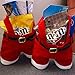 MSQ 6PCS Christmas Decorations Gift Bags Candy Bags Santa Pants Style Lovely Treat Bags for Wedding Holiday New Year Holiday