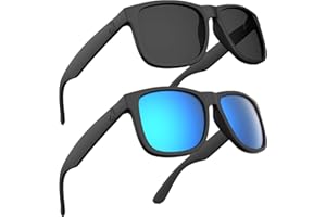 MAXJULI Polarized Sunglasses for Men and Women,UV Protection Rectangular Sun Glasses 8806