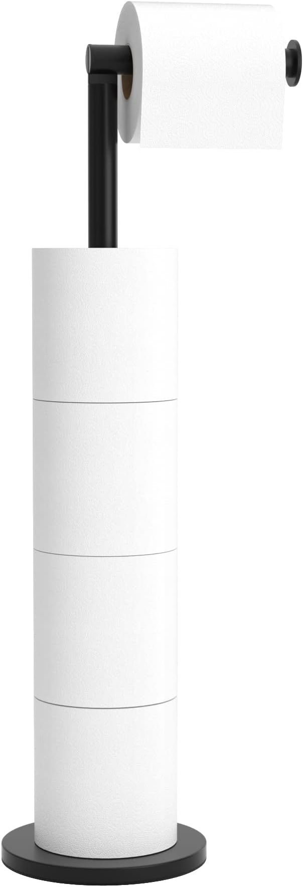 Niffgaff Free-standing Toilet Roll Holder Stainless Steel Matte Black