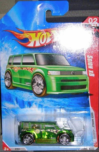 HOT WHEELS 2010 EARTH SERIES 02 OF 04 TRANSLUCENT GREEN SCION XB
