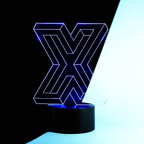 Urwise 3D X 7 Color Gradual Changing LED Touch Switch Desklamp Nightlight Home Decoration Household Lights ZB-2911 (X)