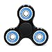 Cppslee Hands Fidget Spinner Toy Stress Reducer- Perfect For ADD, ADHD, Anxiety, and Autism Adult Children (Black + blue)