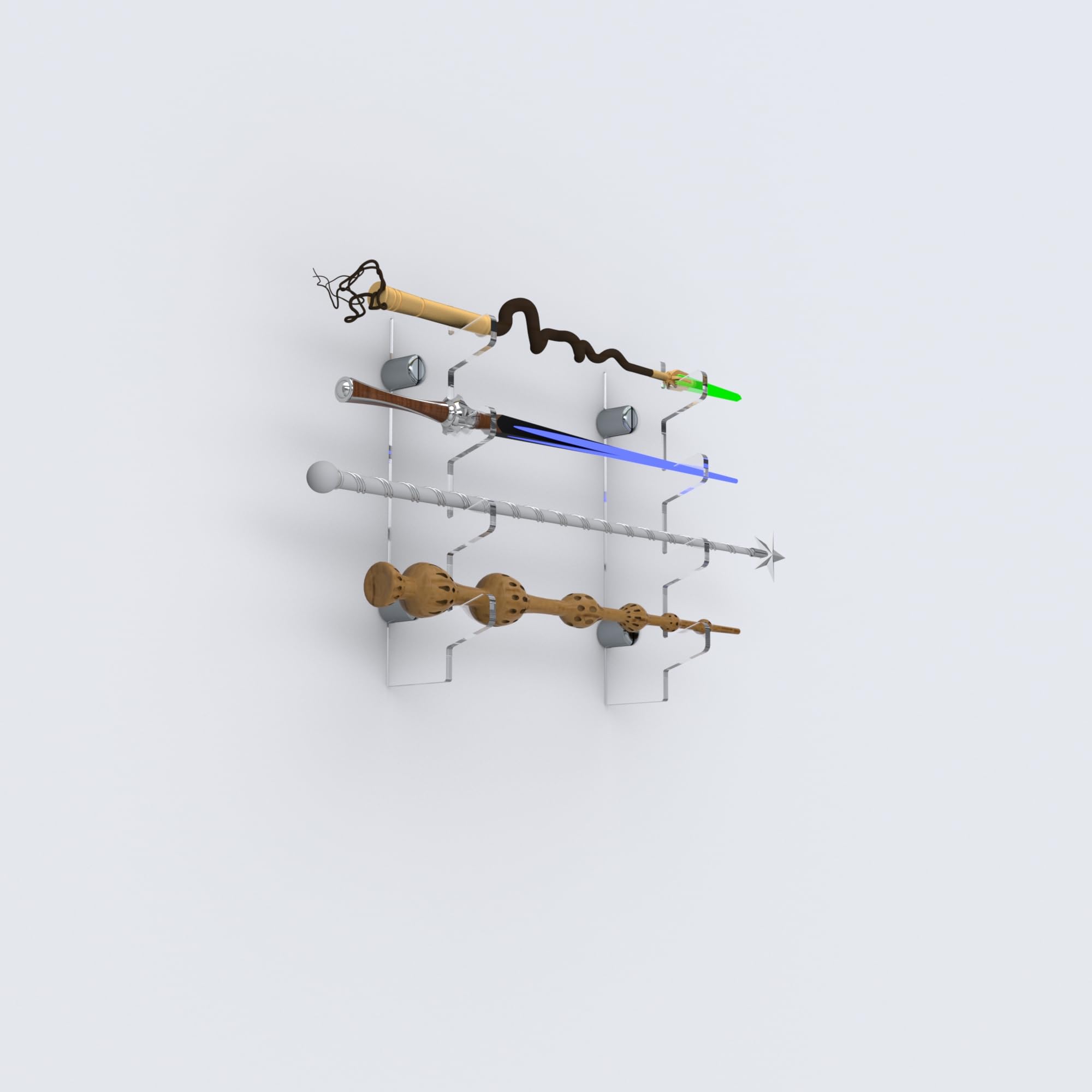 Plexico Harry Potter 4 Wand Rack/Wand Display Stand/Acrylic Rack
