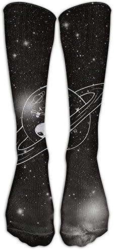 Alien Planet Art Painting Compression Socks Soccer Socks Long Stockings For Running Jogging Cross Training Cycling Relief