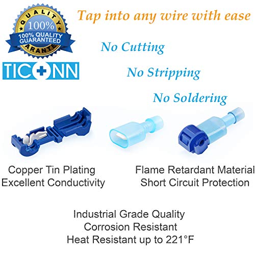 2 TICONN+Connectors+Self+Stripping+Electrical+Disconnect