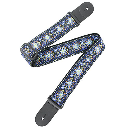 Walker & Williams H-29 Vintage Series Blue Cheer Woven Hootenanny Strap