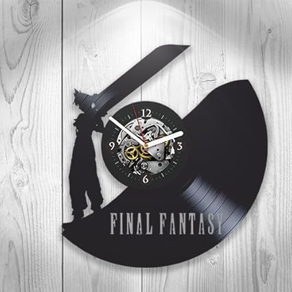 Amazon Com Vinyl Clock Wall Decor Final Fantasy Gamer Pop
