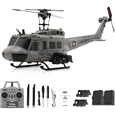 XURUYI RC ERA C032 RC Helicopter, 1/48 Scale 2.4G 6CH UH-1 Huey Flybarless RC Helicopter, 6-Axis Gyroscope Stabilization, with Altitude Hold &amp; 3D Inverted Flight for Adults Enthusiasts(2 Battery)