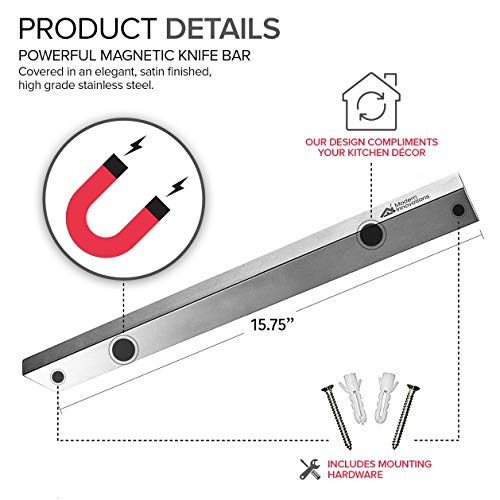Modern Innovations 16 Inch Magnetic Knife Bar - Image 5